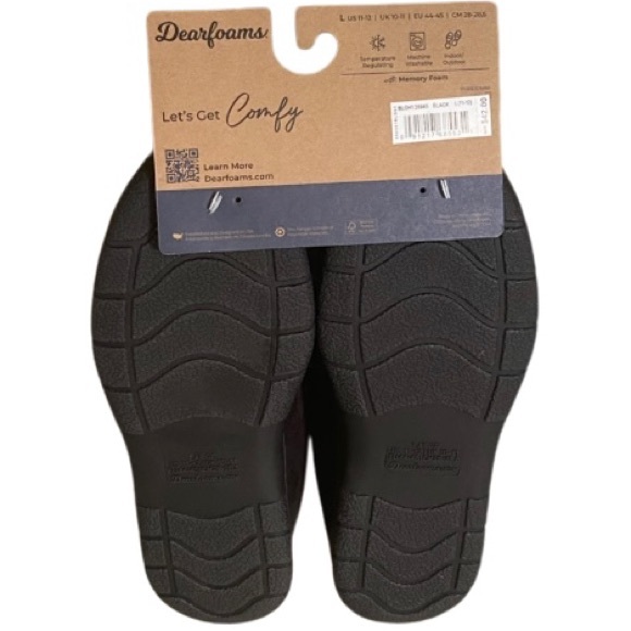 Indoor/Outdoor Shoe Slippers Dearfoams - Sz Large (11-12) - NWT - Picture 4 of 9
